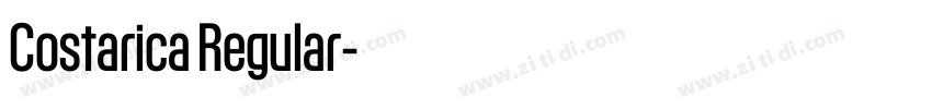 Costarica Regular字体转换 Costarica Regular字体转换